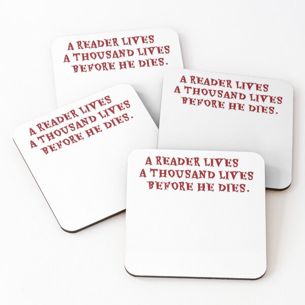 Item preview, A reader lives a thousand lives before he dies designed and sold by Meryharts.