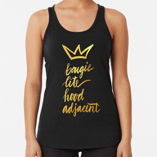 Bougie Lite Hood Adjacent Racerback Tank Top