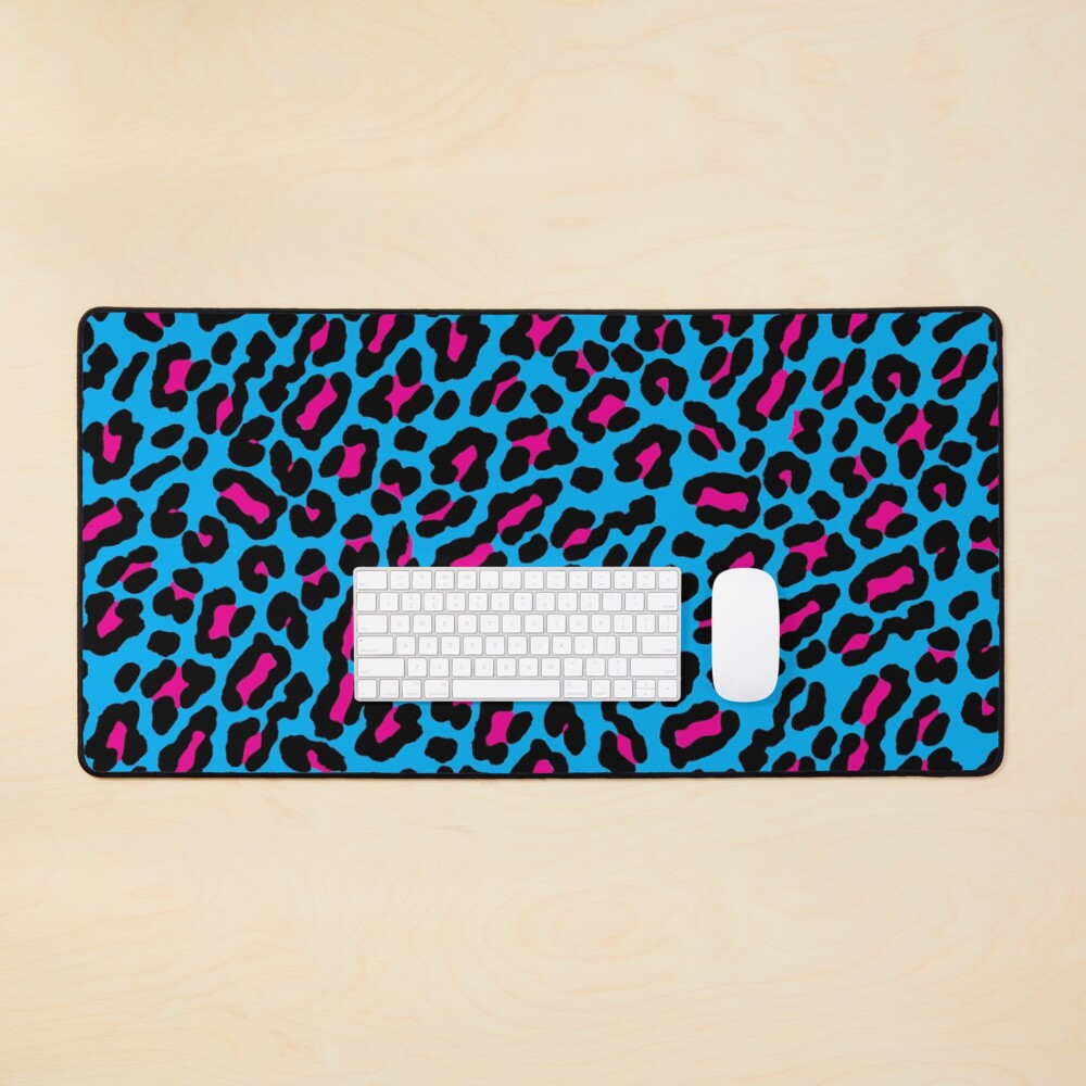 Blue Leopard Mouse Pad