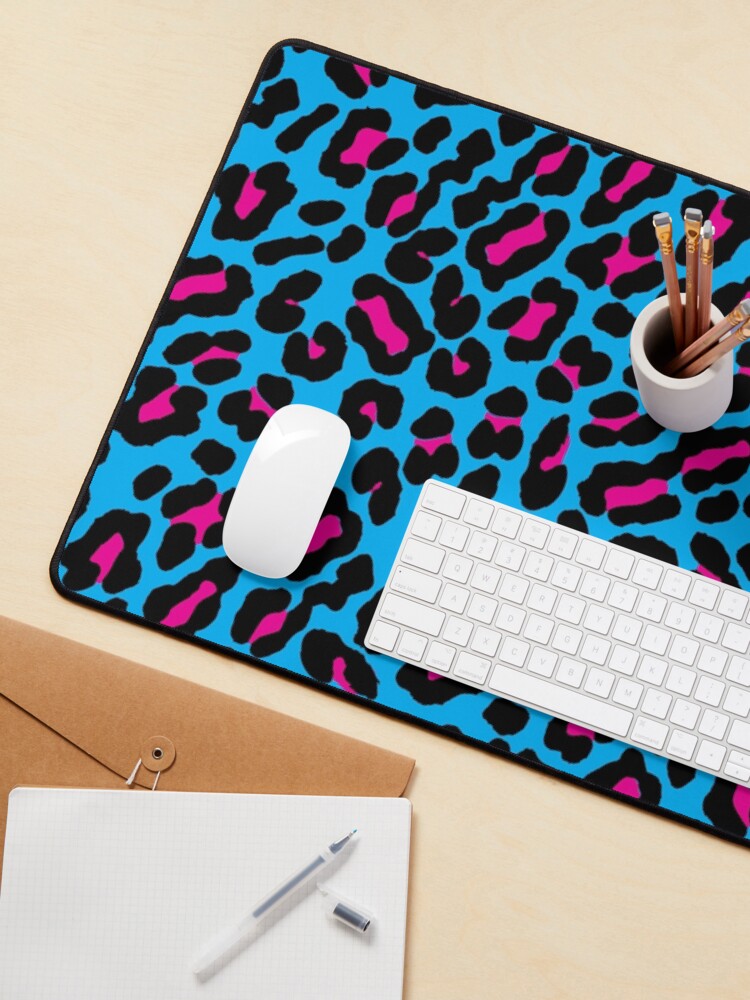 Alternate view of Blue Leopard Mouse Pad