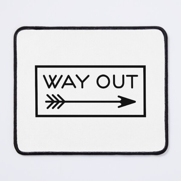 Item preview, Way Out Retro Underground Signage designed and sold by ArtofDissent.
