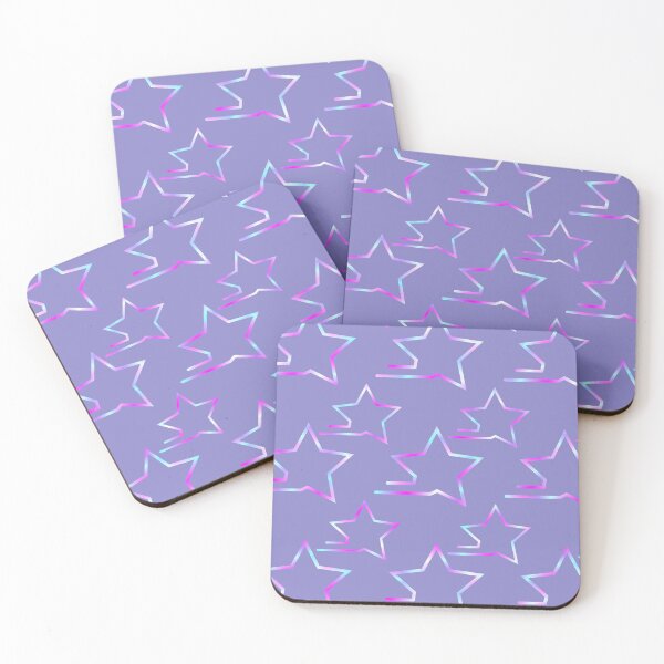 Item preview, Fast Stars Magenta and Blue on Purple Repeat 5748 designed and sold by Art in My Loft.