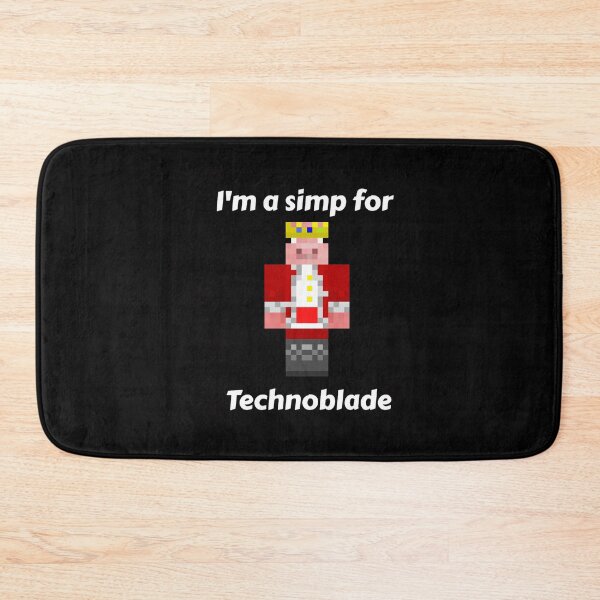 Item preview, I'm a simp for Technoblade (Black Base) designed and sold by thecorvidking.