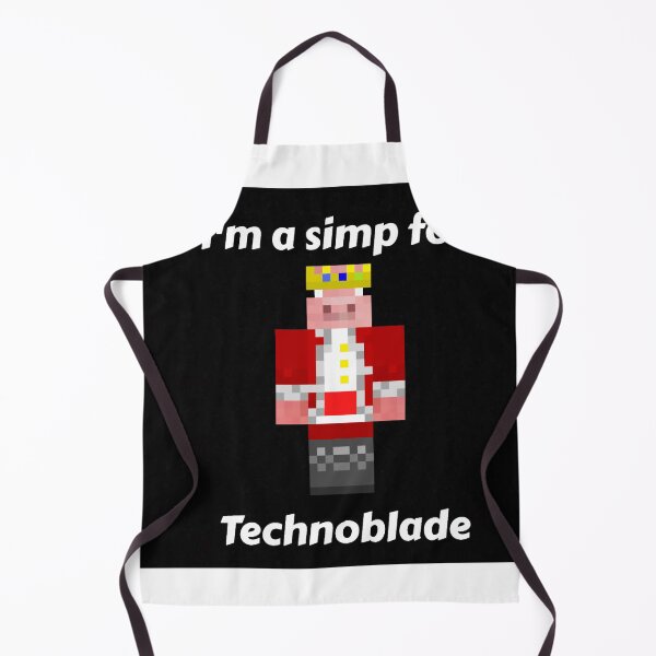 Item preview, I'm a simp for Technoblade (Black Base) designed and sold by thecorvidking.
