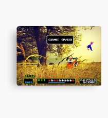 Duck Hunt pixel art Canvas Print