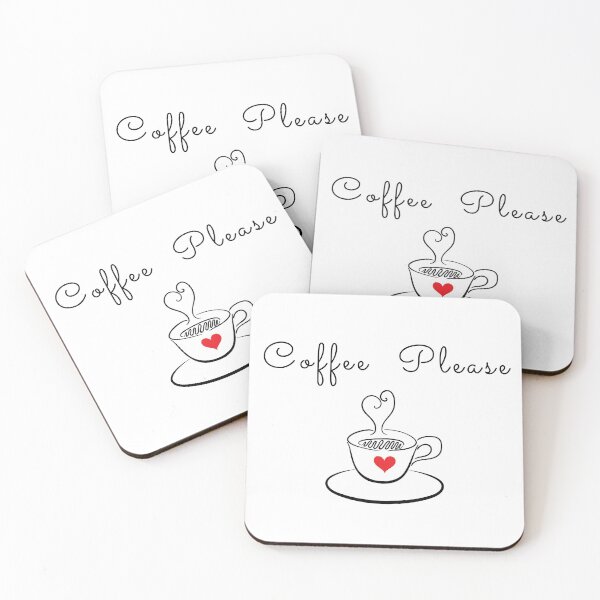 Item preview, Coffee Please - Coffee Motivation Gift Image of Coffee Cup with a red heart designed and sold by IrishQuirk2021.