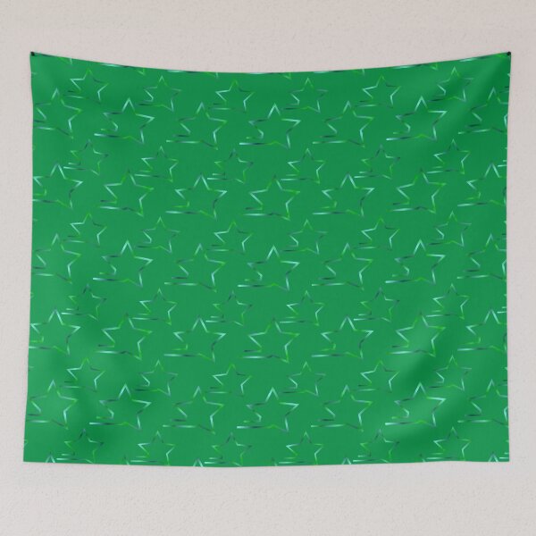 Item preview, Fast Stars Teal Green on Green Repeat 5748 designed and sold by Art in My Loft.