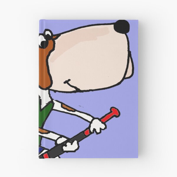 Item preview, Funny Basset Hound Dog Playing Field Hockey designed and sold by Nature's Fancy.