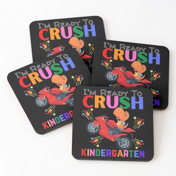 Item preview, Kids Dinosaur I'm Ready To Crush Kindergarten Motorcycle Boy Girl designed and sold by RaymondPurves.