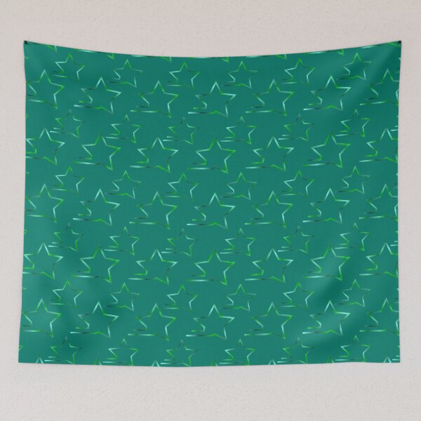 Item preview, Fast Stars Teal Green on Teal Repeat 5748 designed and sold by Art in My Loft.