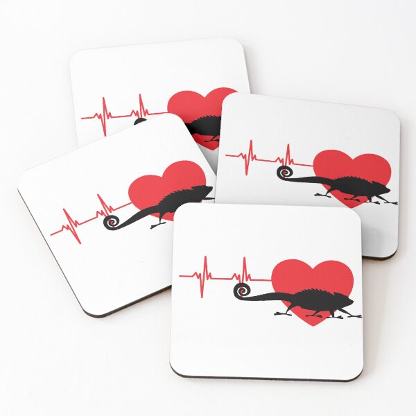 Item preview, Red heart pulse chameleon | gift for lizard lover designed and sold by OleeVO.