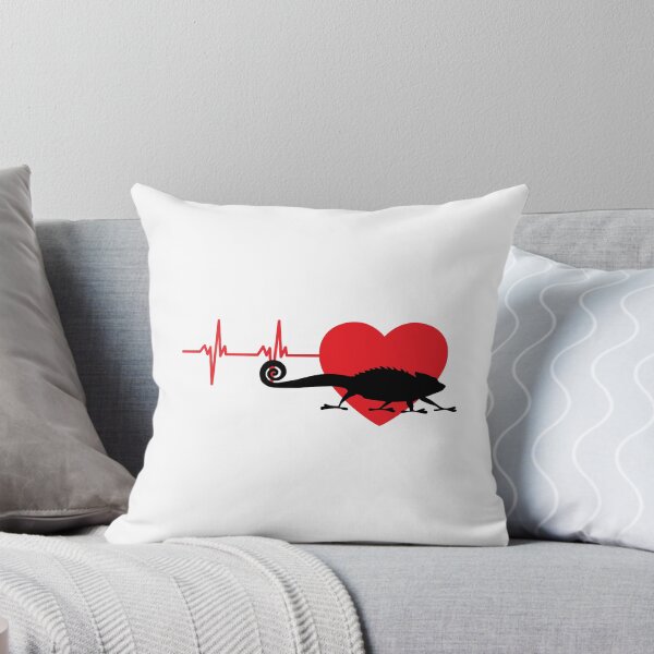 Item preview, Red heart pulse chameleon | gift for lizard lover designed and sold by OleeVO.