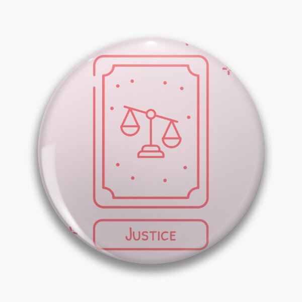 Item preview, Justice Tarot Card designed and sold by CyberCubed.