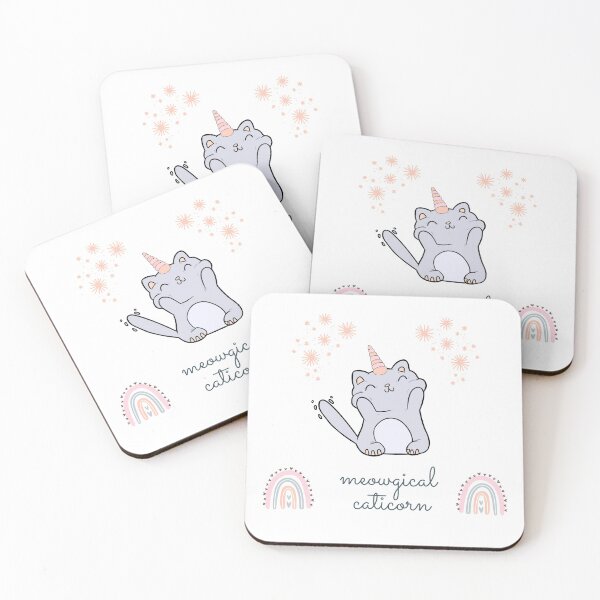 Item preview, Meowgical Caticorn Sticker Pack Design designed and sold by Auntieck.