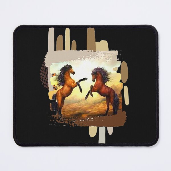 Item preview, Horse calvary Aesthetic Design,  Brown Horses on Abstract Background, for the Equestrian and Horse lover designed and sold by Adri Barnard.