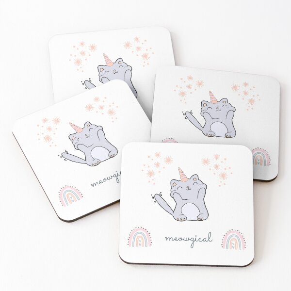 Item preview, Meowgical Caticorn Sticker Pack Design designed and sold by Auntieck.