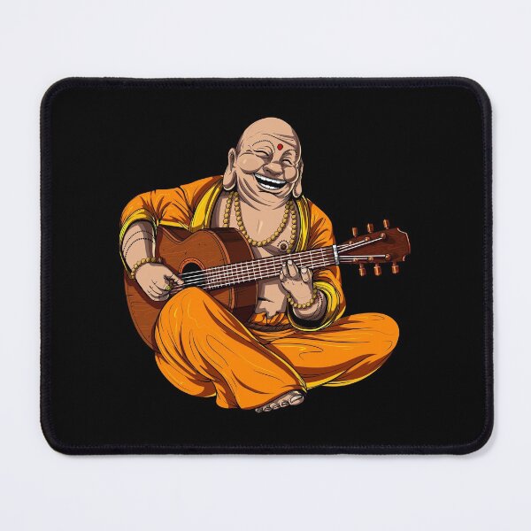 Item preview, Buddha Playing Guitar designed and sold by underheaven.