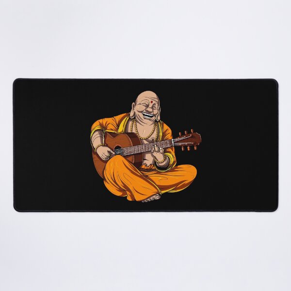 Item preview, Buddha Playing Guitar designed and sold by underheaven.