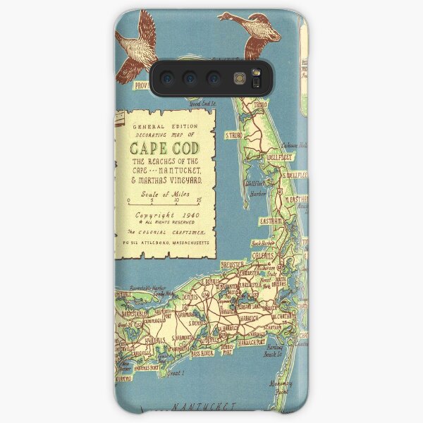 Vintage Map of Cape Cod (1940) Samsung Galaxy Snap Case