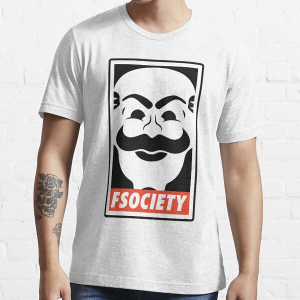 Fsociety Mr Robot Shirts Stickers And Posters T Shirt For Sale By Memegode Redbubble 