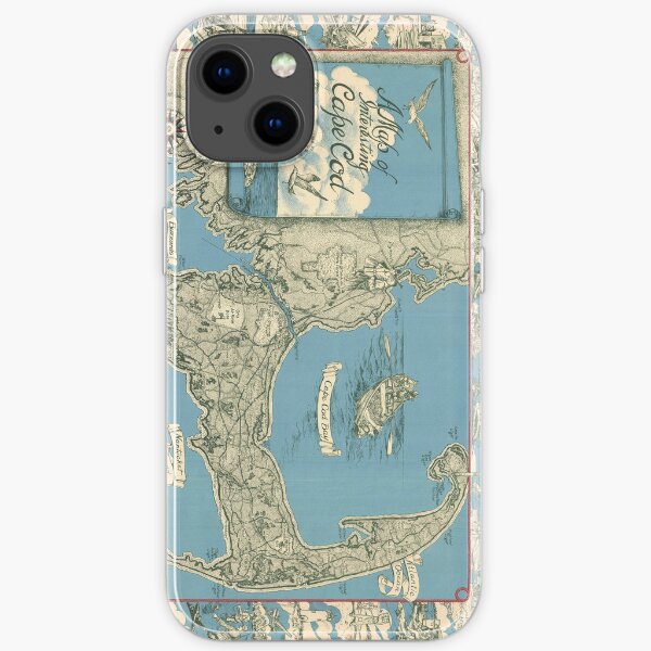 Vintage Map of Cape Cod (1945) iPhone Soft Case