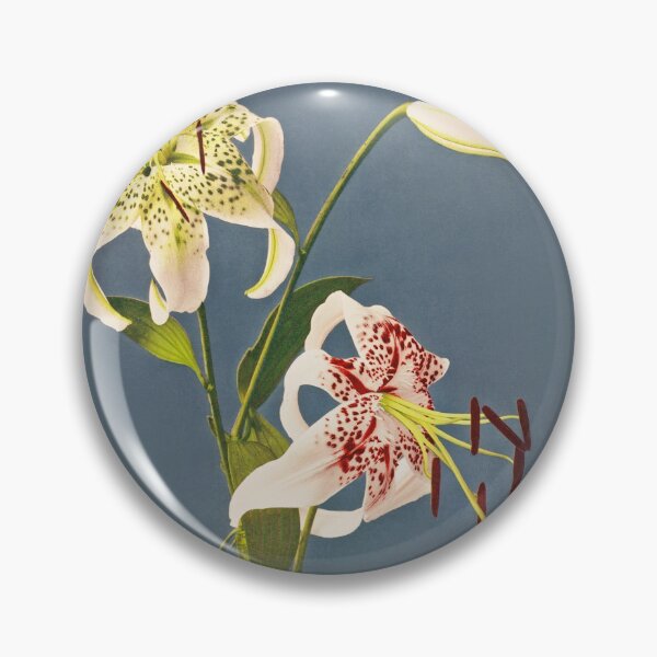 Item preview, Retro Japanese Flower Lilies (1897) by Kazumasa Ogawa designed and sold by Designedbysm.