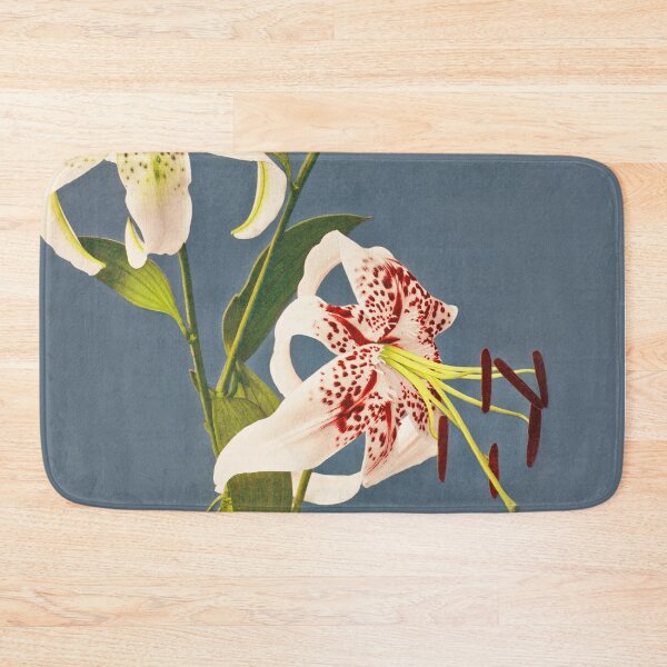 Item preview, Retro Japanese Flower Lilies (1897) by Kazumasa Ogawa designed and sold by Designedbysm.