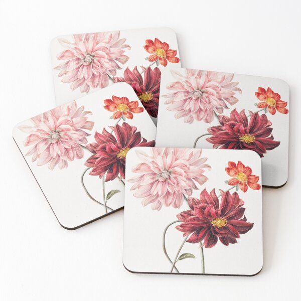 Item preview, Dahlias by Willem Hekking (I) (1806 –1862). Original from the Rijksmuseum. designed and sold by LenaShines.