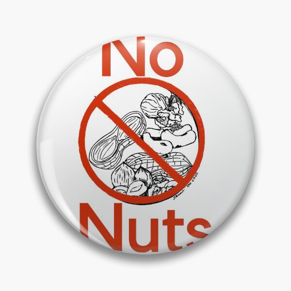 Item preview, No Nuts allergy awareness design  designed and sold by JosTees96.
