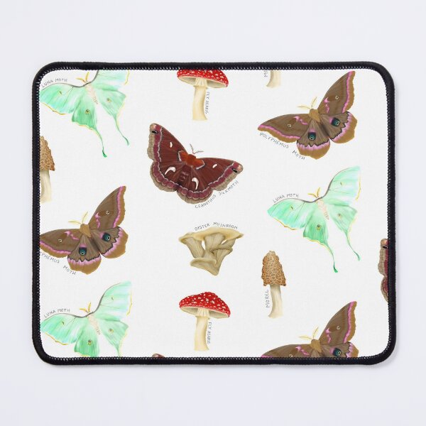 Item preview, Mushrooms and Moths designed and sold by Fernheart Designs.