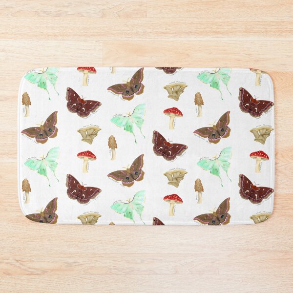 Item preview, Mushrooms and Moths designed and sold by Fernheart Designs.