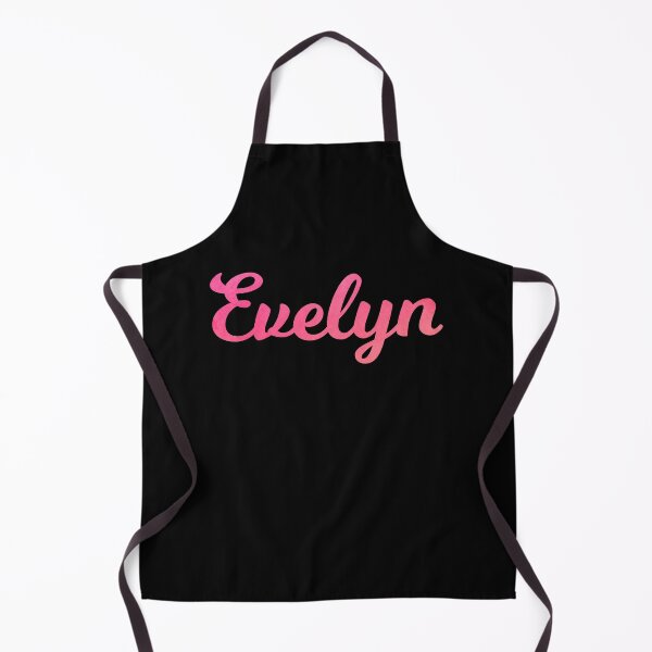 Item preview, Evelyn girls name pink watercolor type design designed and sold by ComicKitsch.