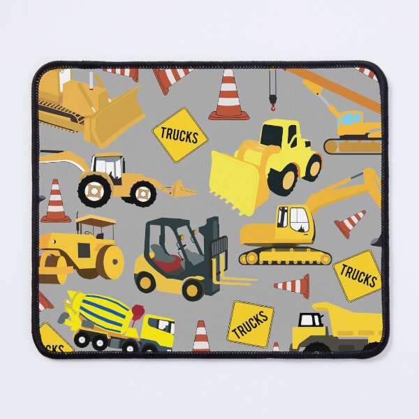 Item preview, Construction Trucks Party - Excavator, Backhoe and more. designed and sold by idovedesign.