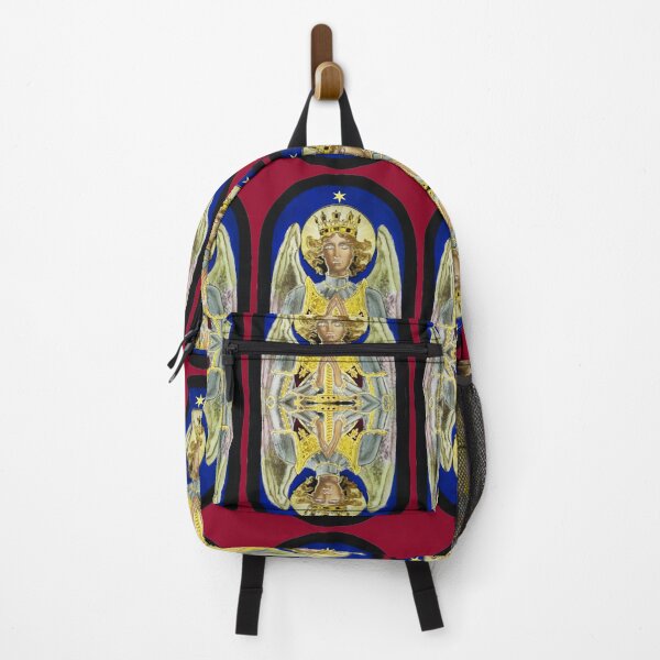 Item preview, Protected By The Wings of Archangel Michael Stained Glass Window designed and sold by SpiritGifts.