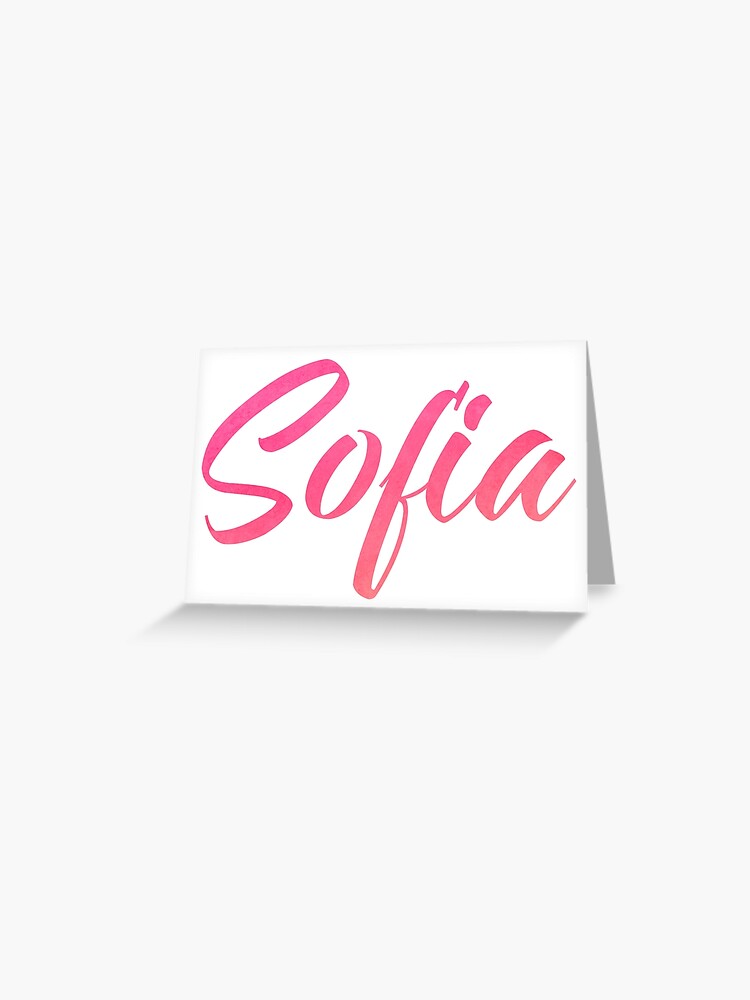 Sofia girls name pink watercolor type design Tank Top for Sale by  ComicKitsch