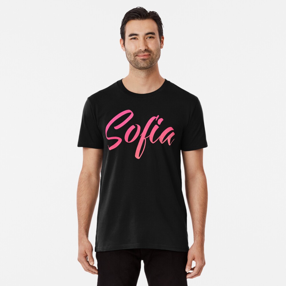 Sofia girls name pink watercolor type design Tank Top for Sale by  ComicKitsch