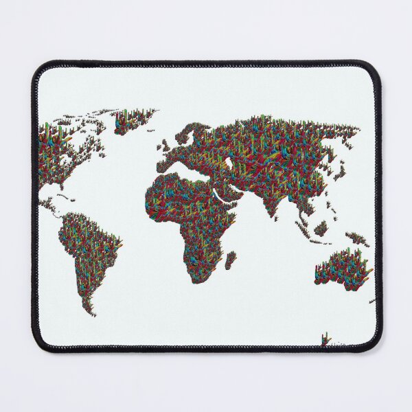 Item preview, A S L ... I Love You World Map designed and sold by EloiseArt.