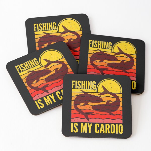 Item preview, Fishing Is My Cardio Vintage Sunset designed and sold by SUNarea.