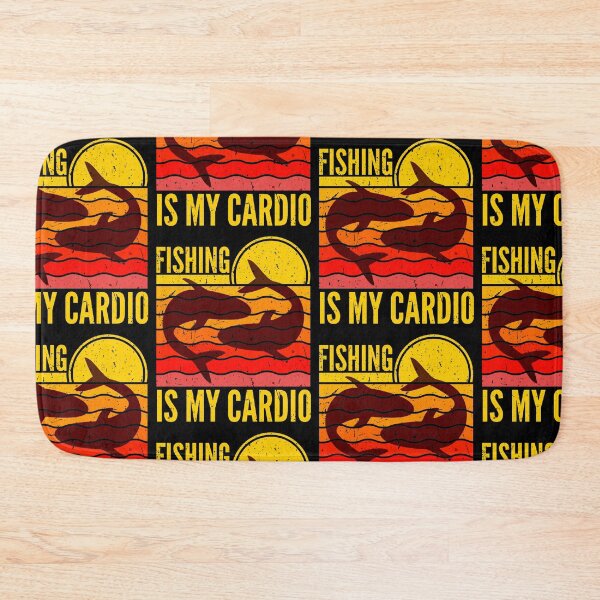 Item preview, Fishing Is My Cardio Vintage Sunset designed and sold by SUNarea.