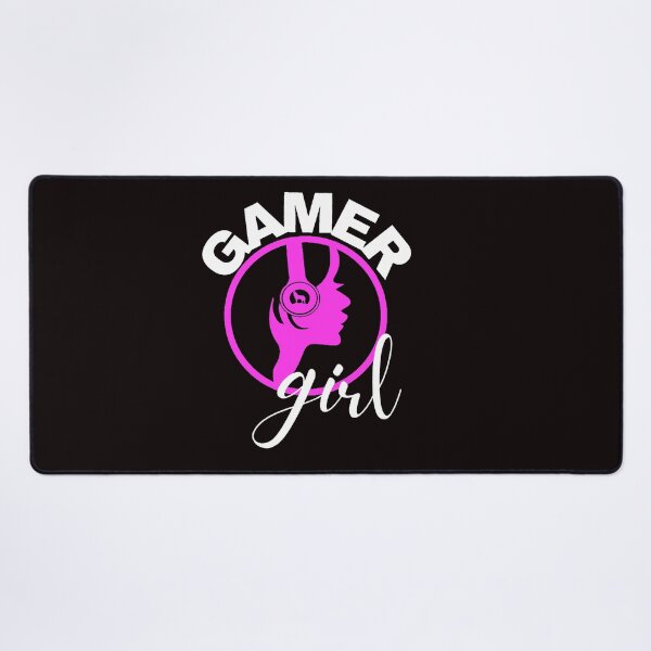 Item preview, Gamer Girl Silhouette Logo White designed and sold by WearWolfDesigns.