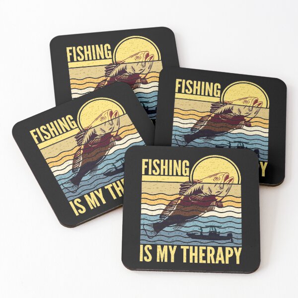 Item preview, Fishing Is My Therapy Retro Sunset designed and sold by SUNarea.