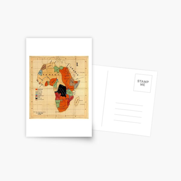 Item preview, Map Of Africa 1908 designed and sold by mollyfare.