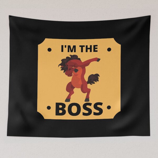 Item preview, I'm The Boss Dabbing Horse  designed and sold by livnitup68.