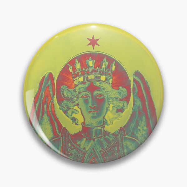 Item preview, Protected By The Wings of Archangel Michael Yellow Red designed and sold by SpiritGifts.