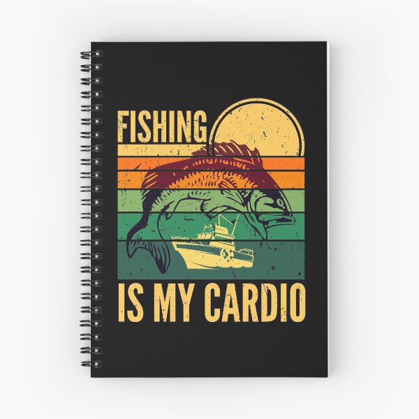 Item preview, Fishing Is My Cardio Retro Sunset designed and sold by SUNarea.