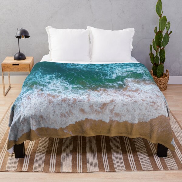 Item preview, Ariel View Ocean Waves Sand Beach designed and sold by Toko-Prints.