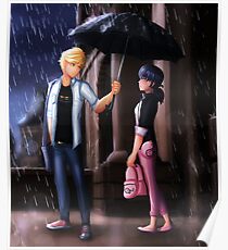 Wunderbarer Marienkäfer: Die Regenschirm-Szene Poster