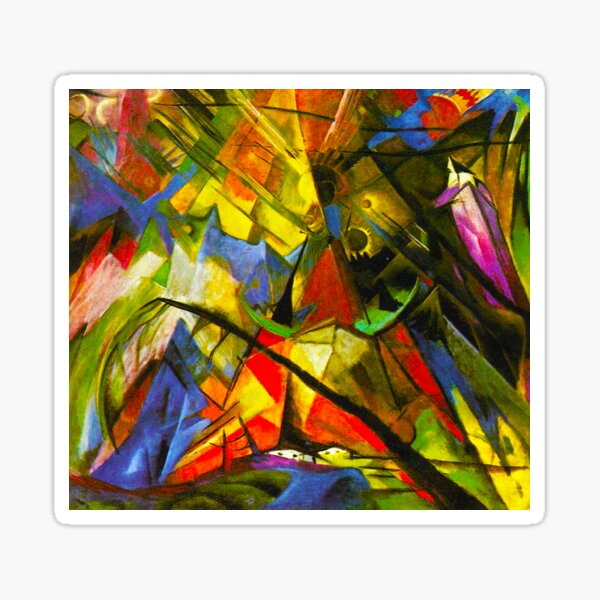 Item preview, FRANZ MARC HD - Tyrol 1914 Original Art  designed and sold by gologodesigns.