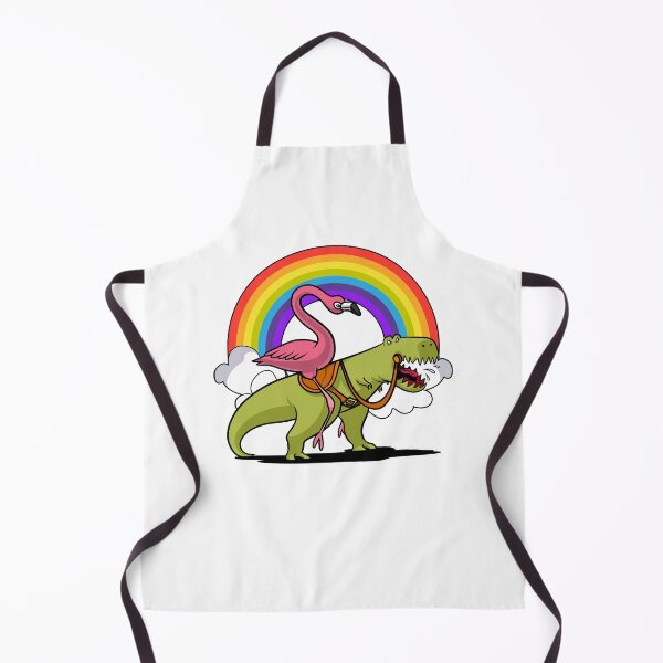 Item preview, Flamingo Riding T-Rex Dinosaur designed and sold by underheaven.
