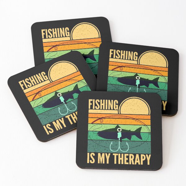Item preview, Fishing Is My Therapy Retro Sunset designed and sold by SUNarea.